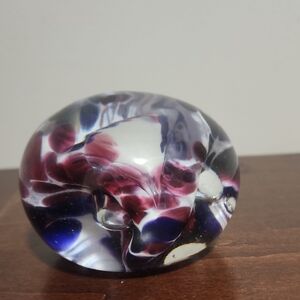 Abstract Glass Art Paperweight